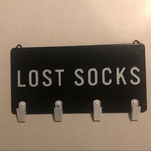 Lost Socks Sign-Metal